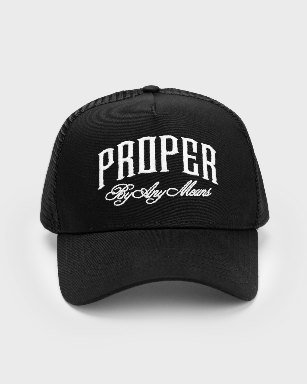 BY ANY MEANS TRUCKER CAP - Proper Streetwear