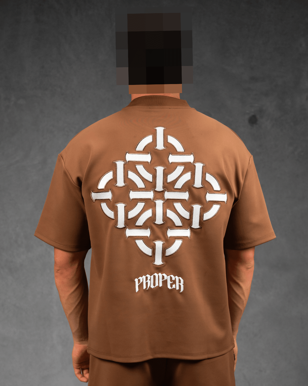 DIAMOND OVERSIZED TEE BROWN - Proper Streetwear