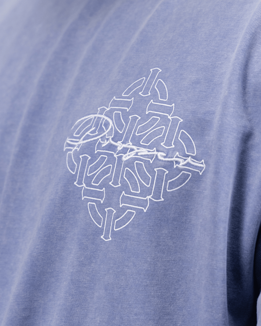DIAMOND SCRIPT OVERSIZED TEE ACID WASH - Proper Streetwear