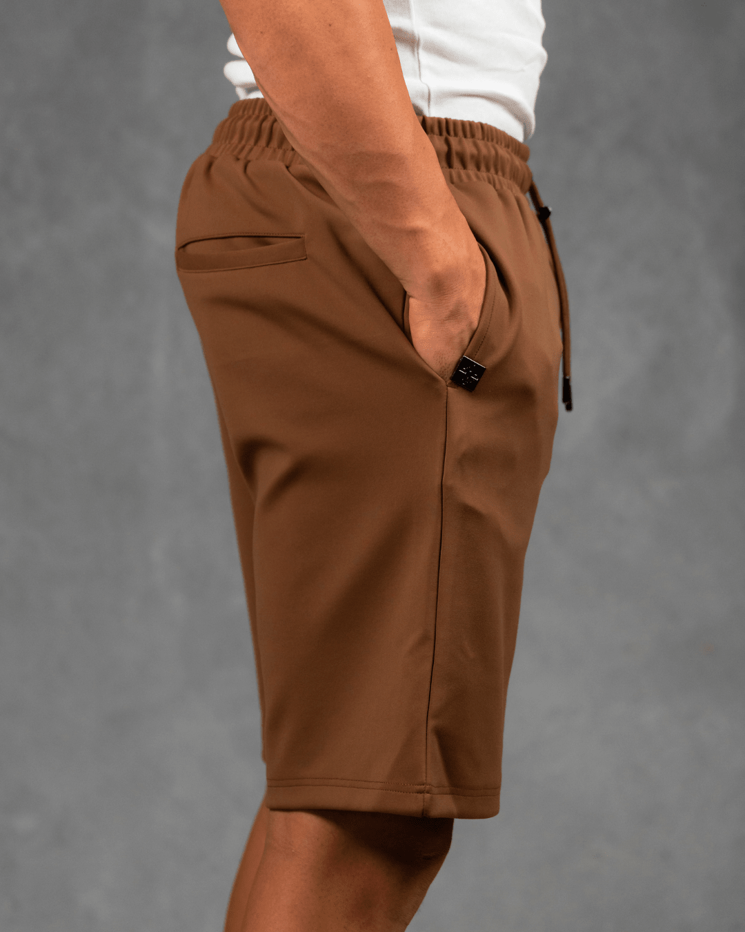DIAMOND SHORTS BROWN - Proper Streetwear