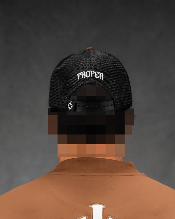 DIAMOND TRUCKER CAP BROWN - Proper Streetwear