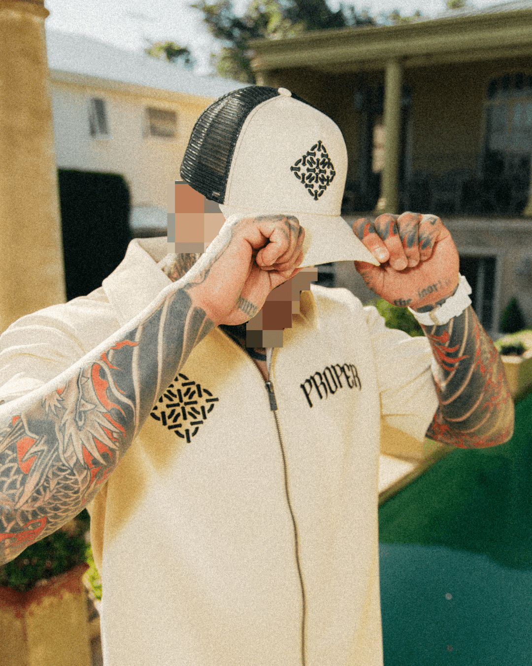 DIAMOND TRUCKER CAP STONE - Proper Streetwear