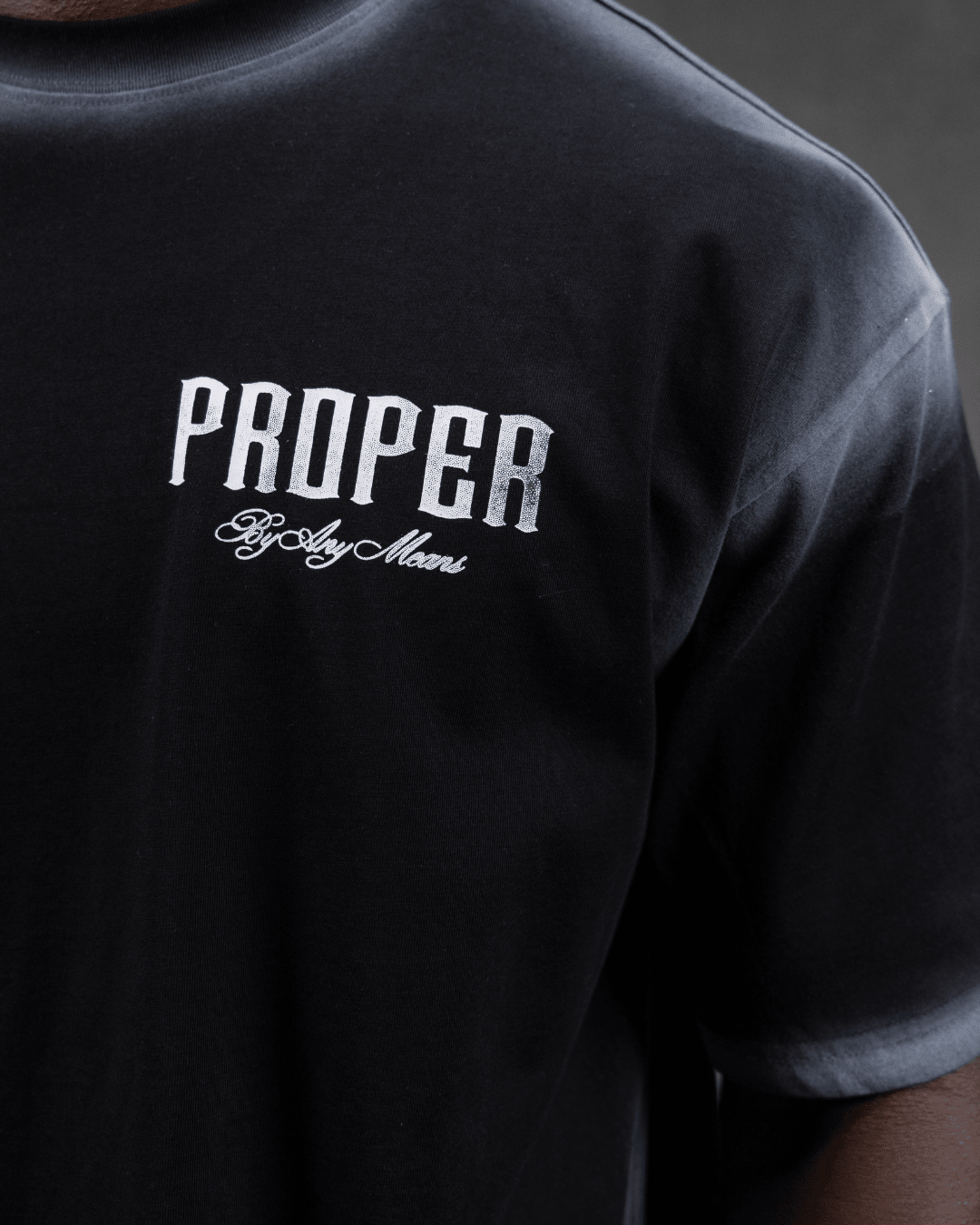 HALO OVERSIZED TEE BLACK - Proper Streetwear