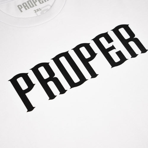 OG TEE White/Black - Proper Streetwear