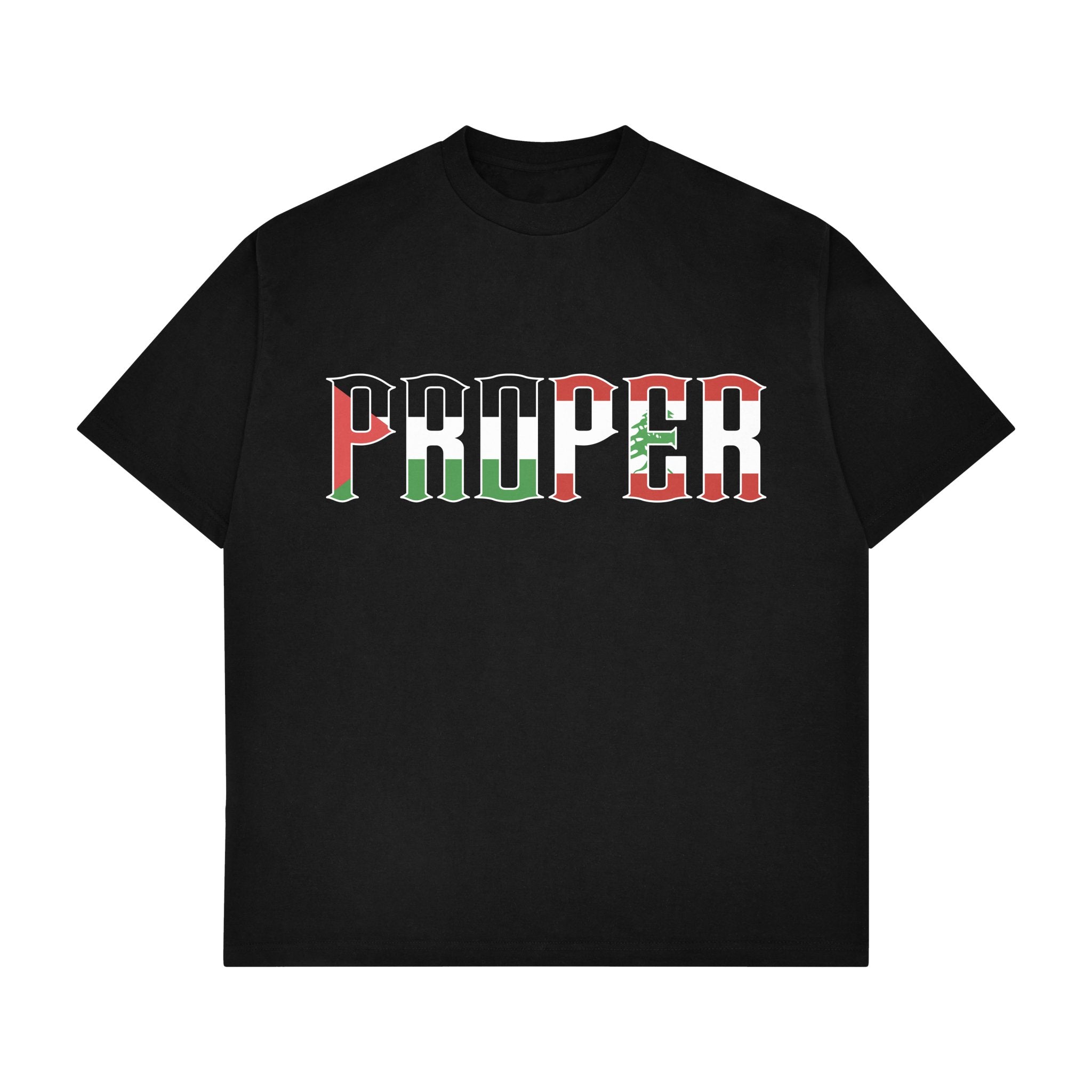 PALESTINE X LEBANON FITTED TEE - Proper Streetwear