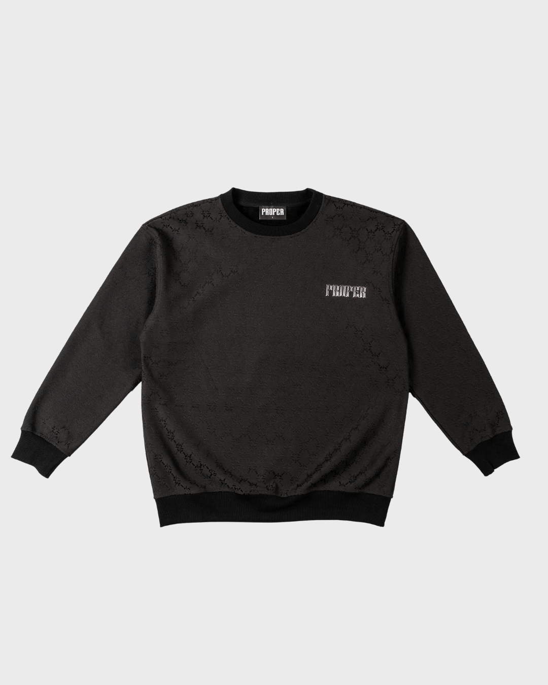 PHANTOM CREWNECK BLACK - Proper Streetwear