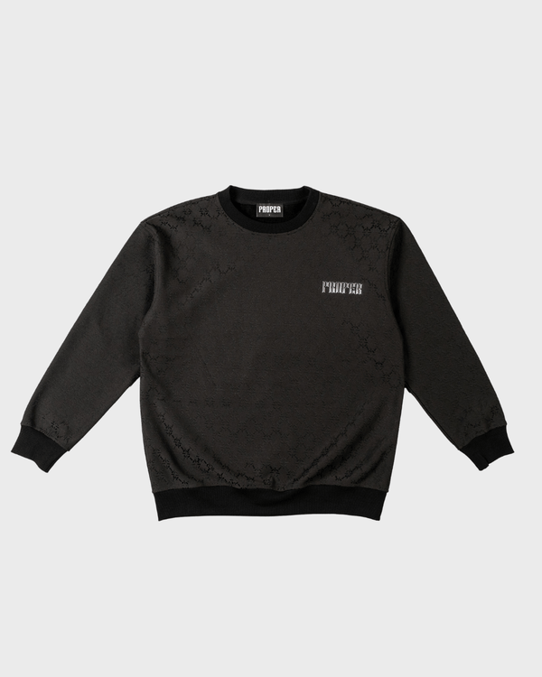PHANTOM CREWNECK BLACK - Proper Streetwear