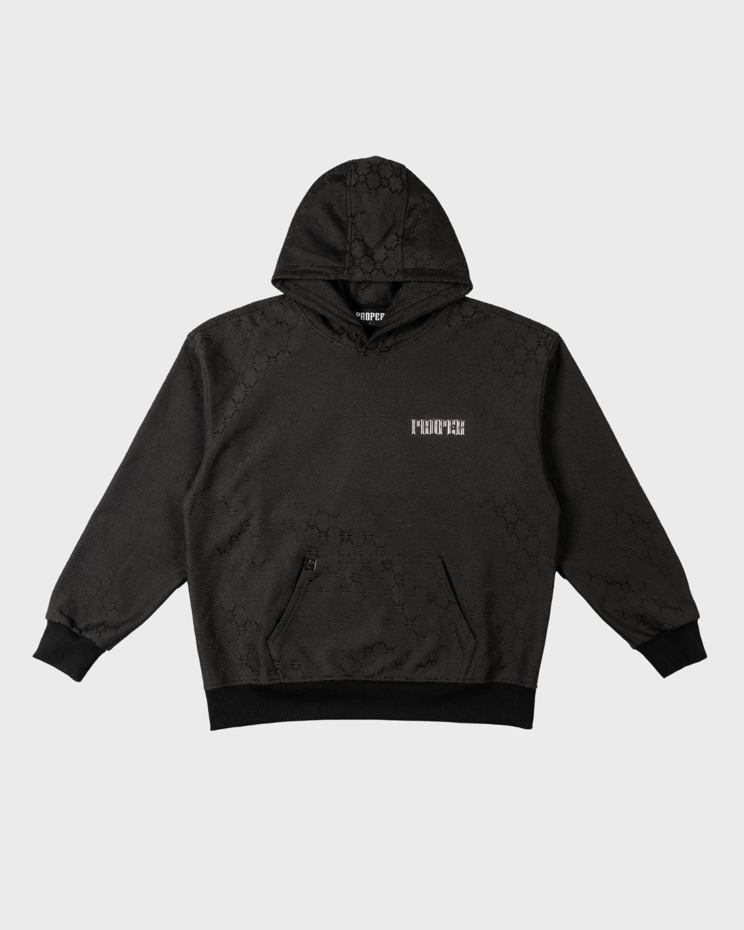PHANTOM HOODIE BLACK - Proper Streetwear
