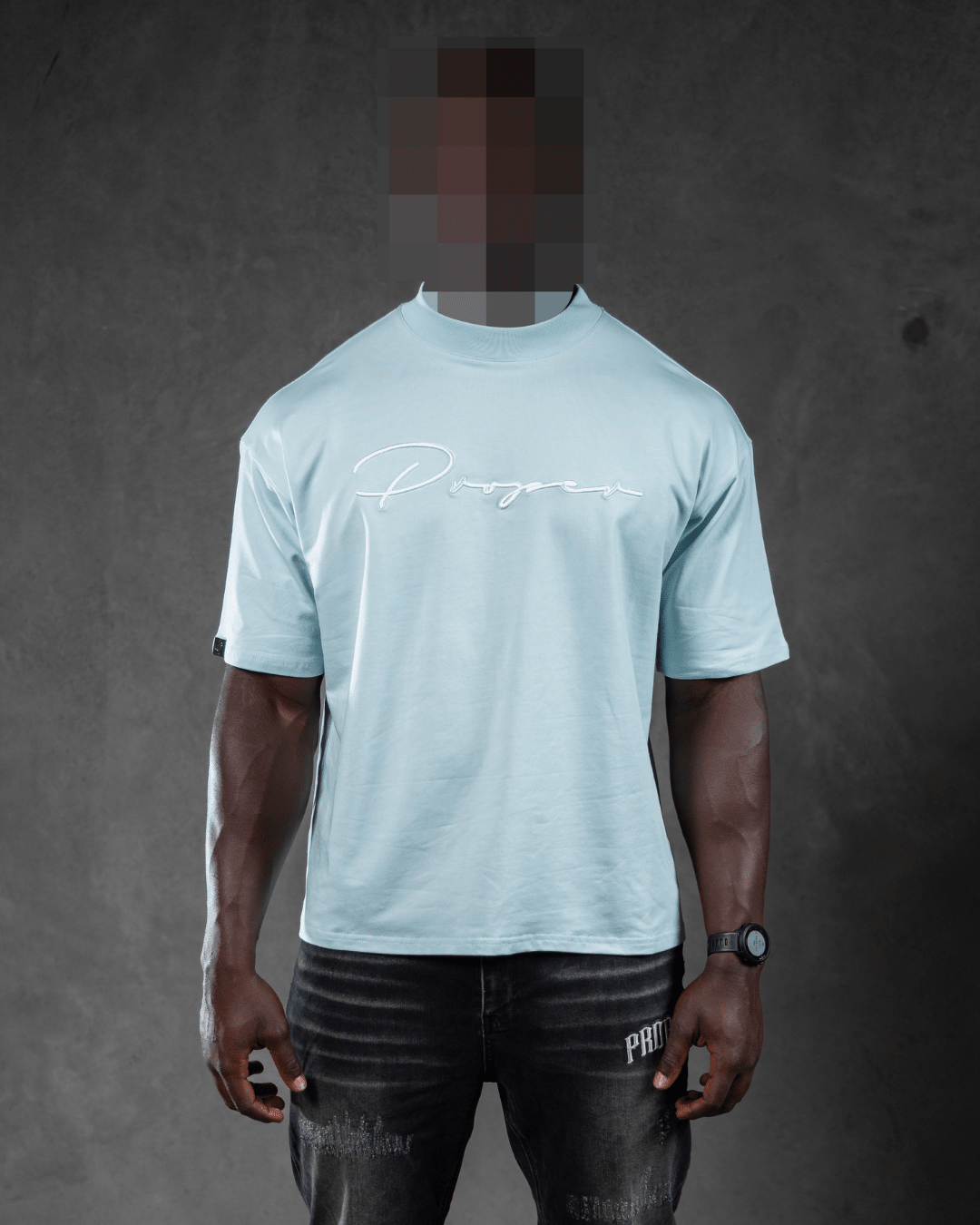 PROPER AUTOGRAPH OVERSIZED TEE BLUE - Proper Streetwear