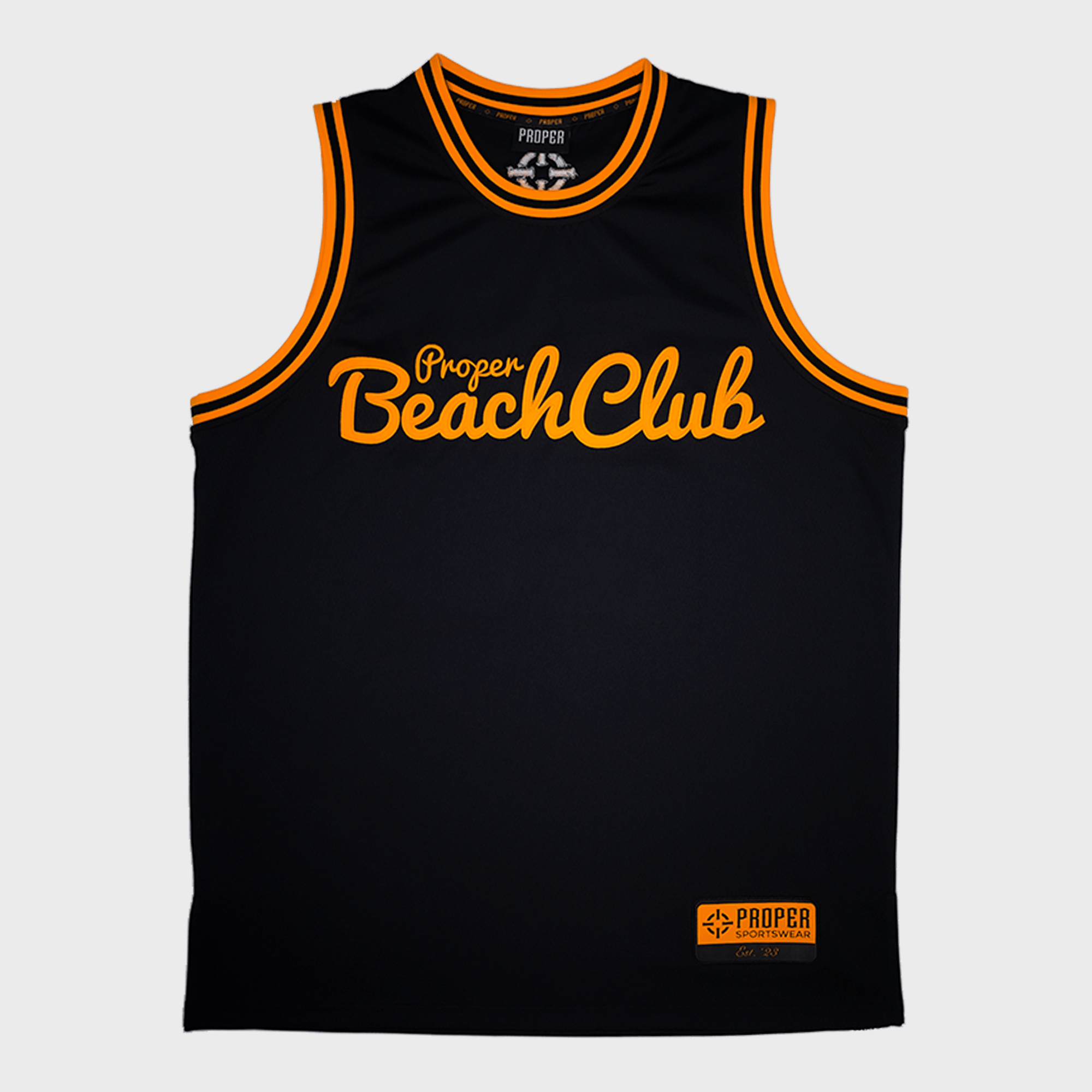 PROPER BEACH CLUB JERSEY BLACK - Proper Streetwear