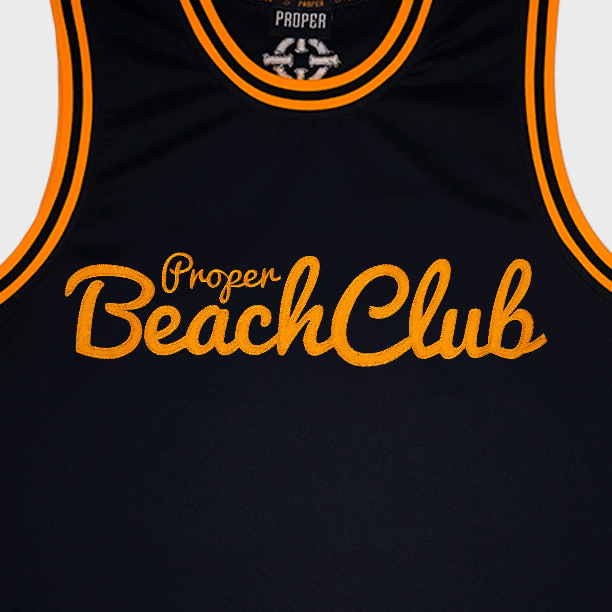 PROPER BEACH CLUB JERSEY BLACK - Proper Streetwear