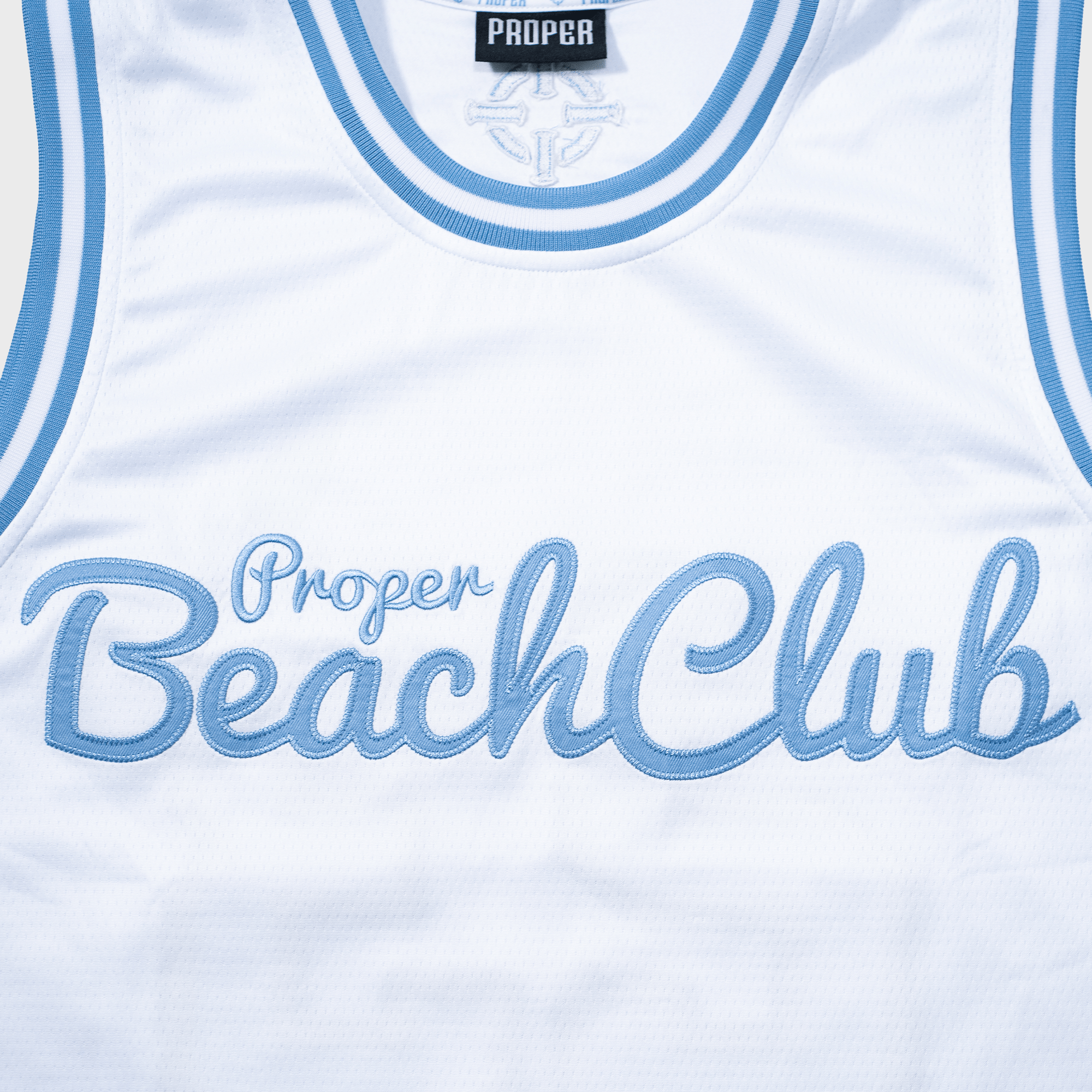 PROPER BEACH CLUB JERSEY WHITE - Proper Streetwear