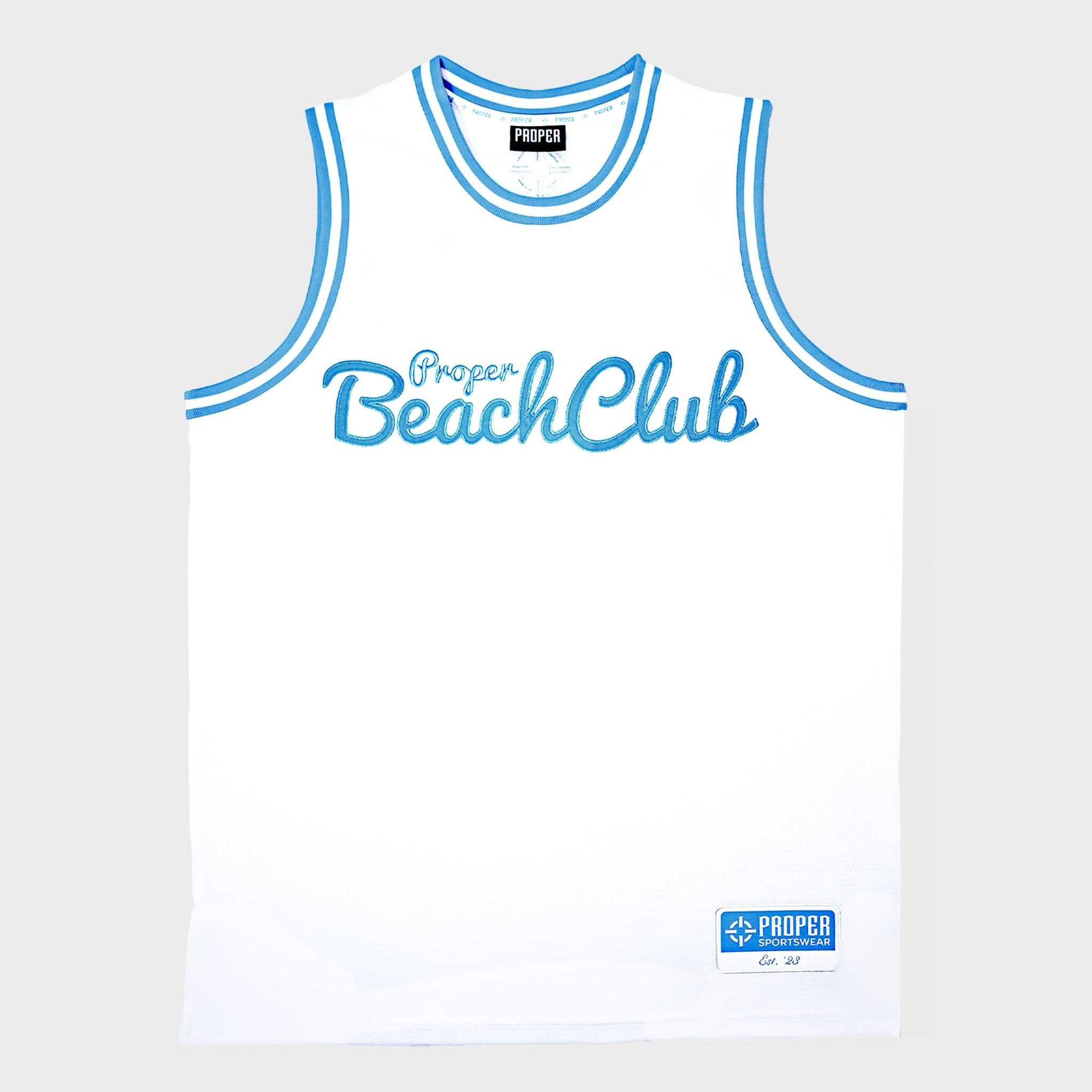 PROPER BEACH CLUB JERSEY WHITE - Proper Streetwear