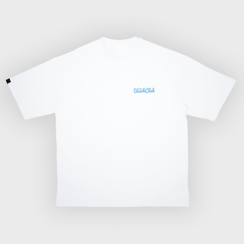 PROPER BEACH CLUB OVERSIZED TEE WHITE - Proper Streetwear