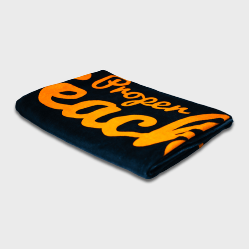 PROPER BEACH CLUB TOWEL BLACK - Proper Streetwear