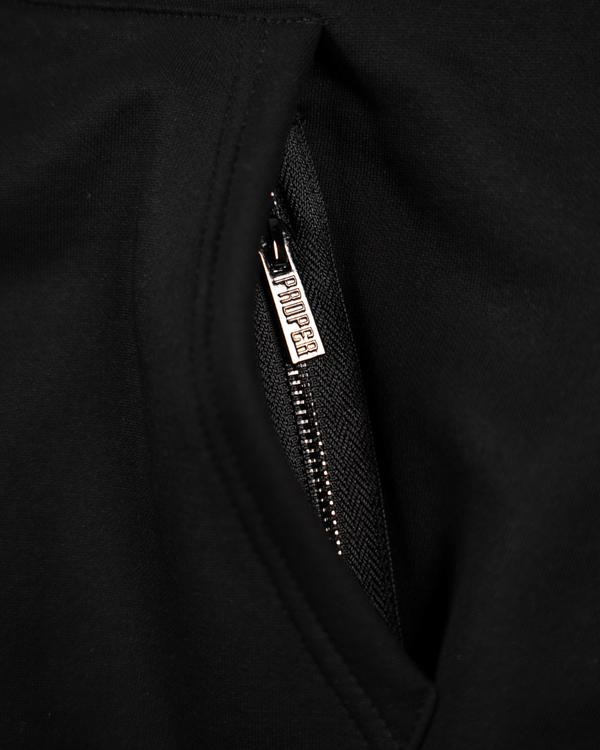PROPER BY ANY MEANS HOODIE BLACK - Proper Streetwear