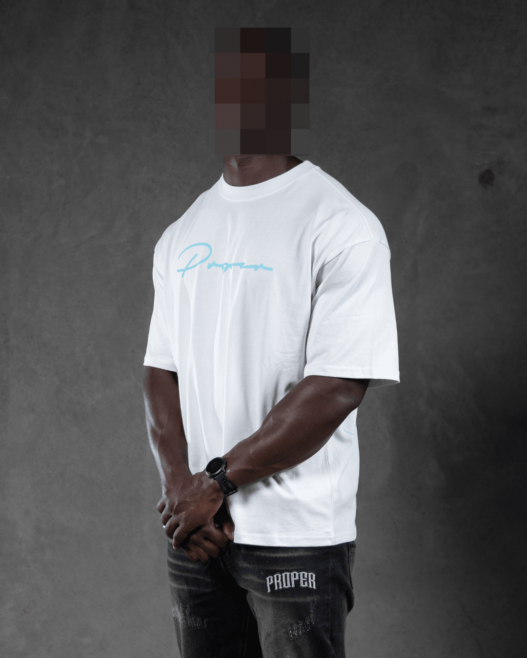 PROPER DICE GRAPHIC OVERSIZED TEE WHITE - Proper Streetwear