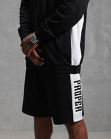 PROPER DIVISION SHORTS BLACK - Proper Streetwear