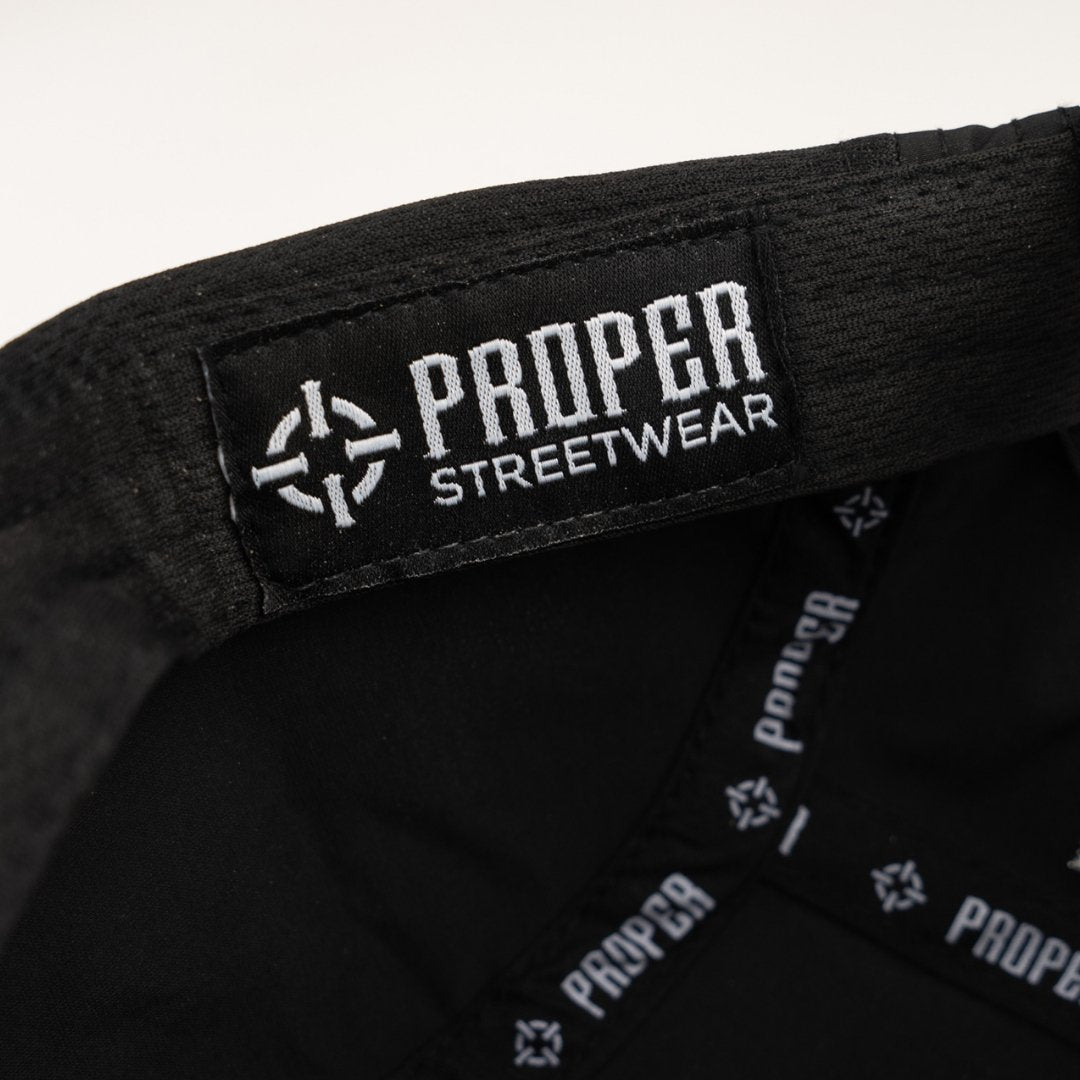 PROPER DRI - FIT HAT BLACK - Proper Streetwear