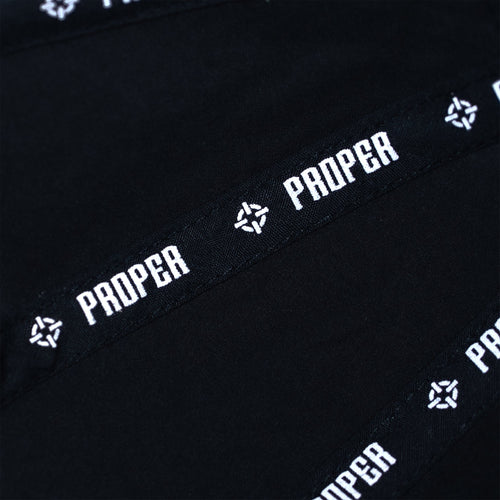 PROPER DRI - FIT HAT BLACK/WHITE - Proper Streetwear