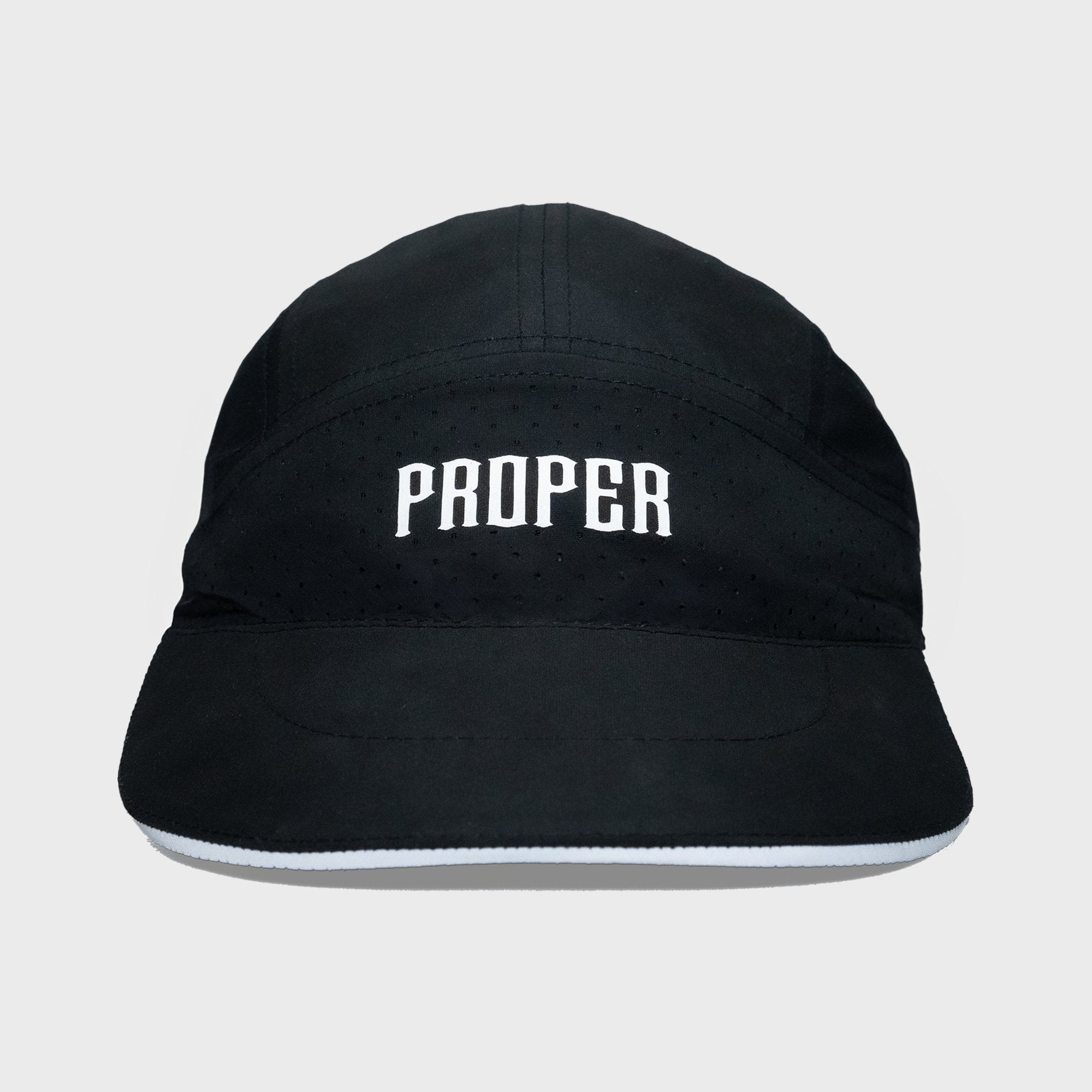 PROPER DRI - FIT HAT BLACK/WHITE - Proper Streetwear