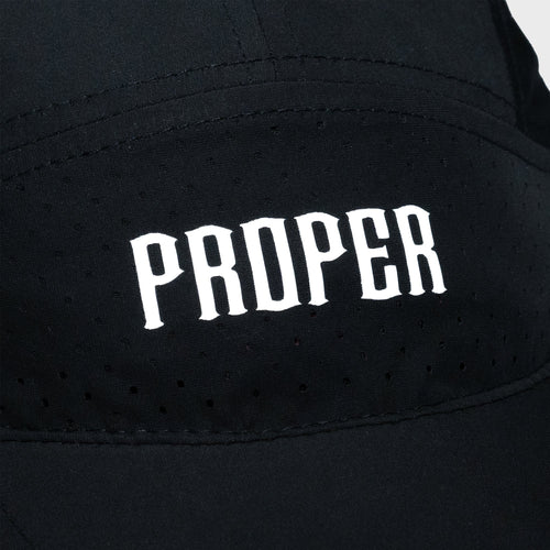 PROPER DRI - FIT HAT BLACK/WHITE - Proper Streetwear