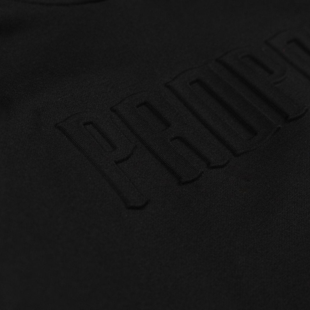 PROPER EMBOSSED HOODIE BLACK - Proper Streetwear