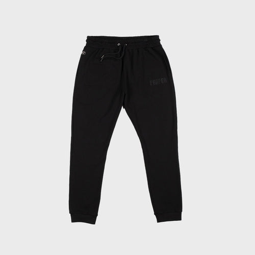 PROPER EMBROIDERY TRACKPANTS BLACK - Proper Streetwear