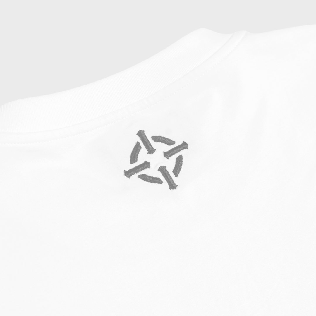 PROPER FITTED EMBROIDERY TEE WHITE - Proper Streetwear