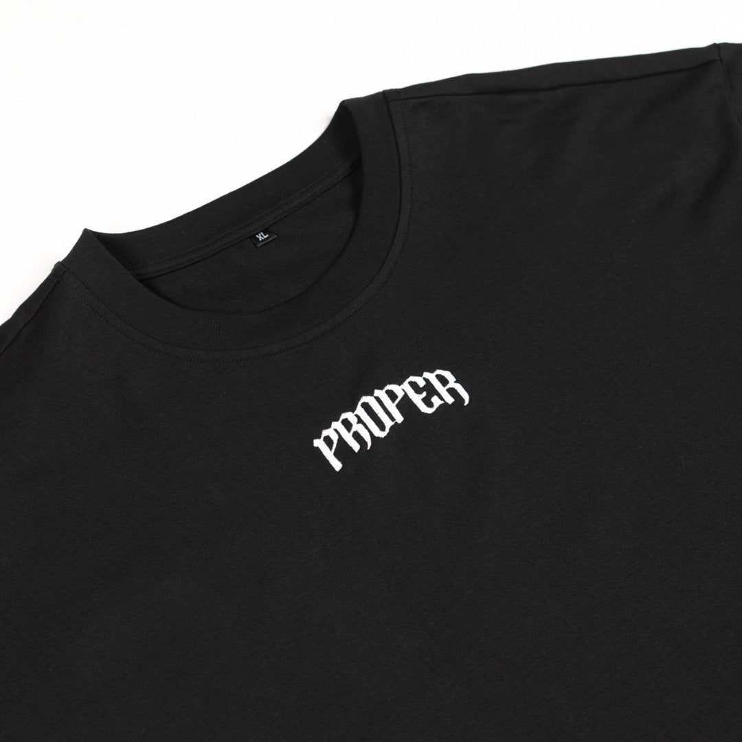 PROPER FITTED TEE BLACK - Proper Streetwear