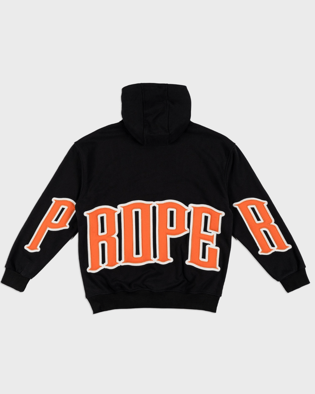 PROPER GENERAL HOODIE BLACK/ORANGE - Proper Streetwear