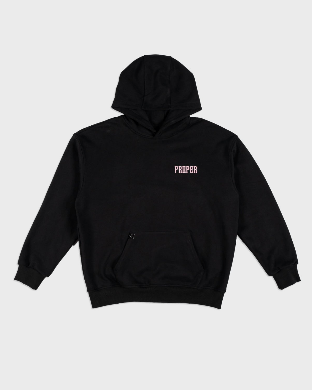 PROPER GENERAL HOODIE BLACK/PINK - Proper Streetwear