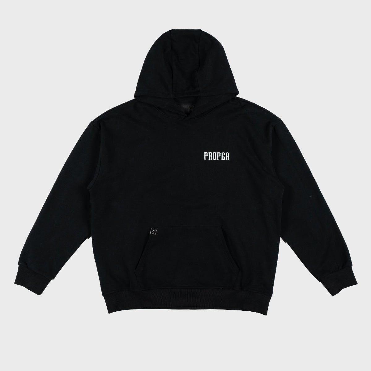 PROPER GENERAL HOODIE BLACK/RED - Proper Streetwear