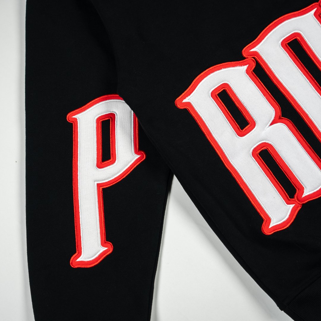 PROPER GENERAL HOODIE BLACK/RED - Proper Streetwear