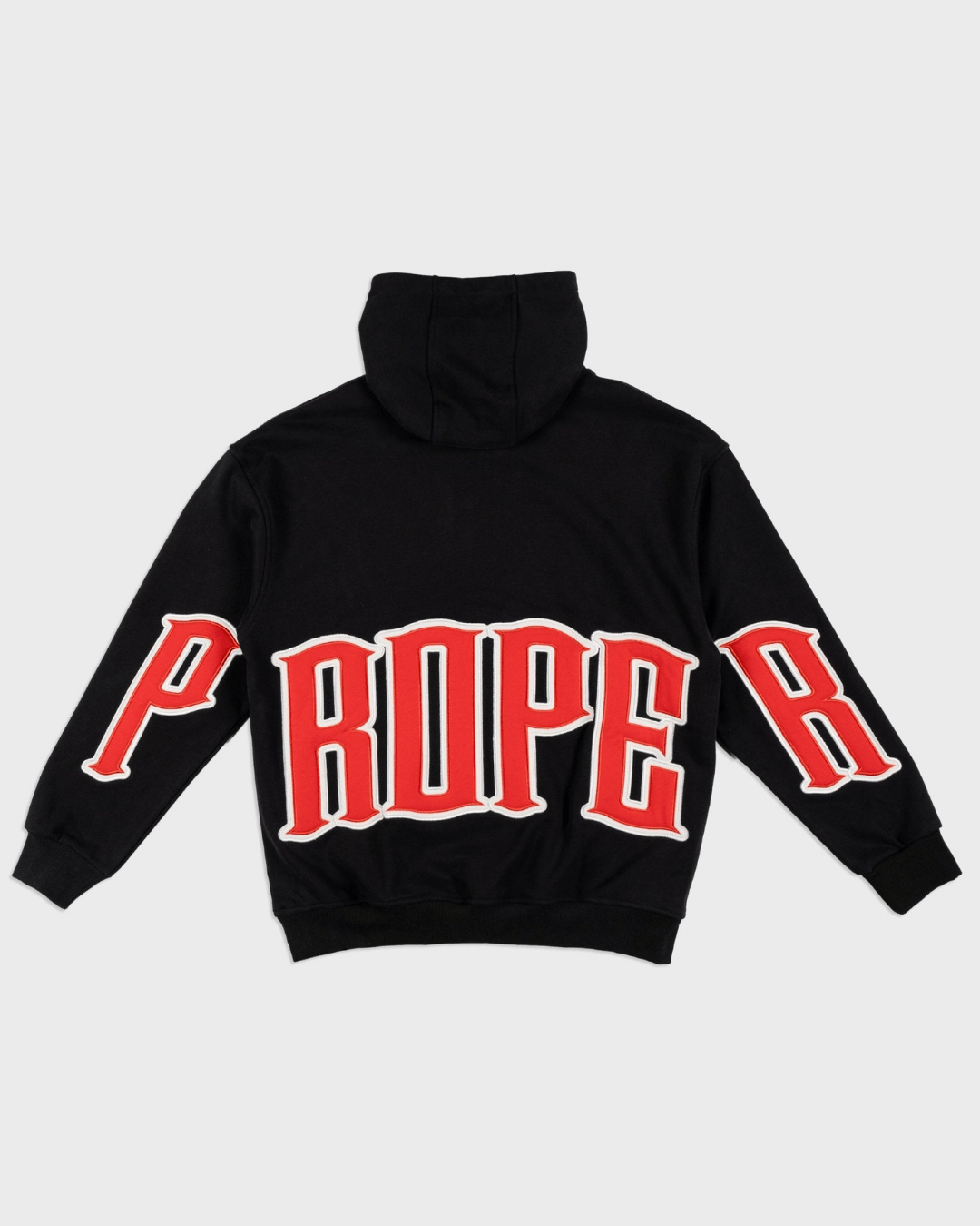 PROPER GENERAL HOODIE BLACK/RED - Proper Streetwear