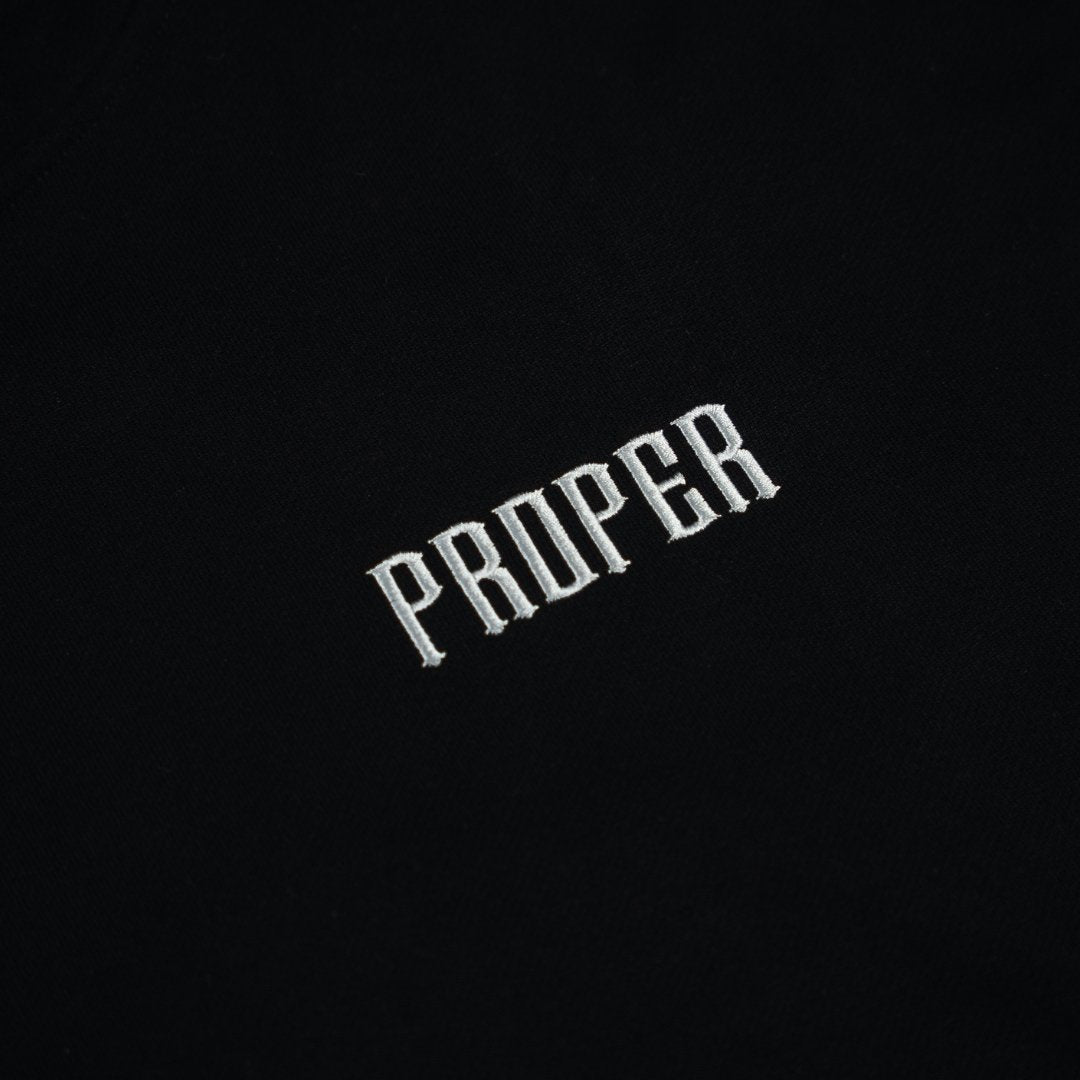 PROPER GENERAL HOODIE BLACK/RED - Proper Streetwear