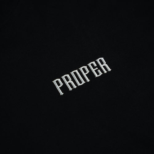 PROPER GENERAL HOODIE BLACK/RED - Proper Streetwear