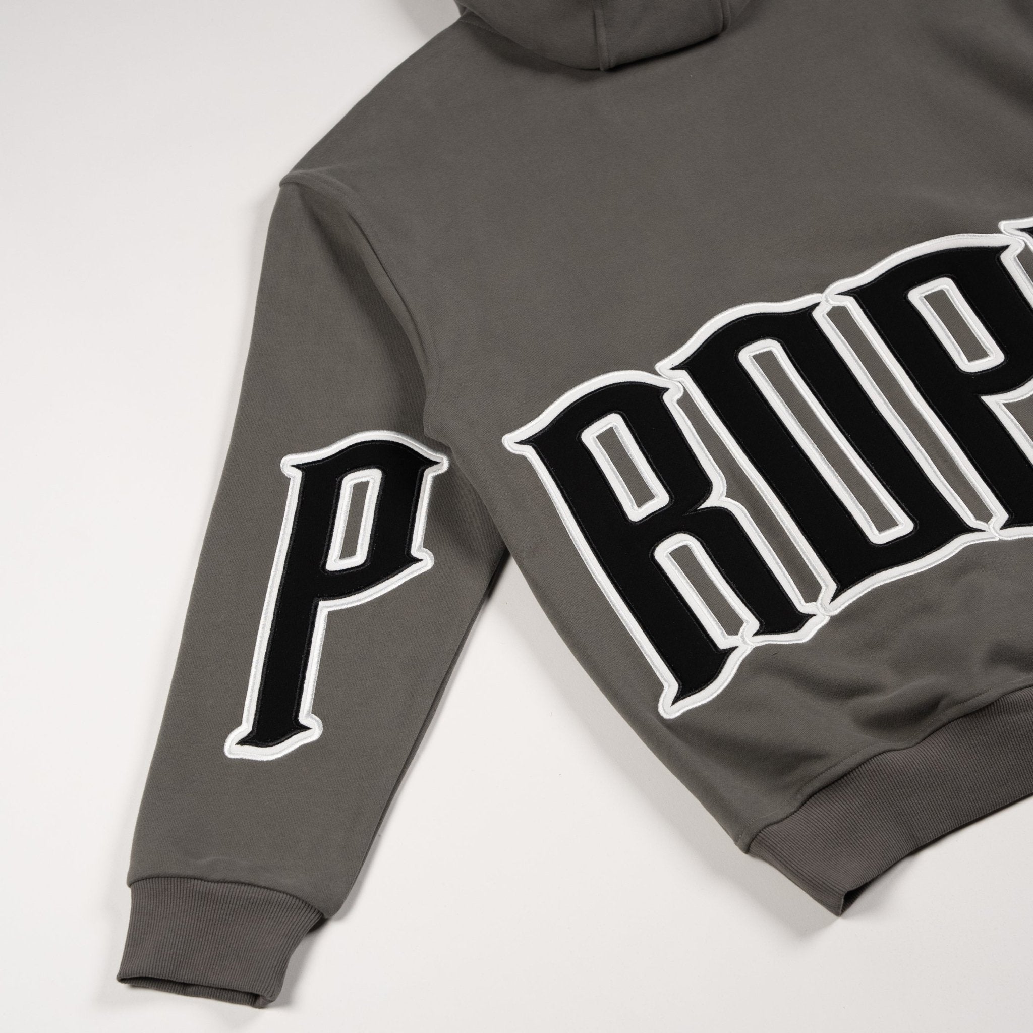 PROPER GENERAL HOODIE CHARCOAL/BLACK - Proper Streetwear