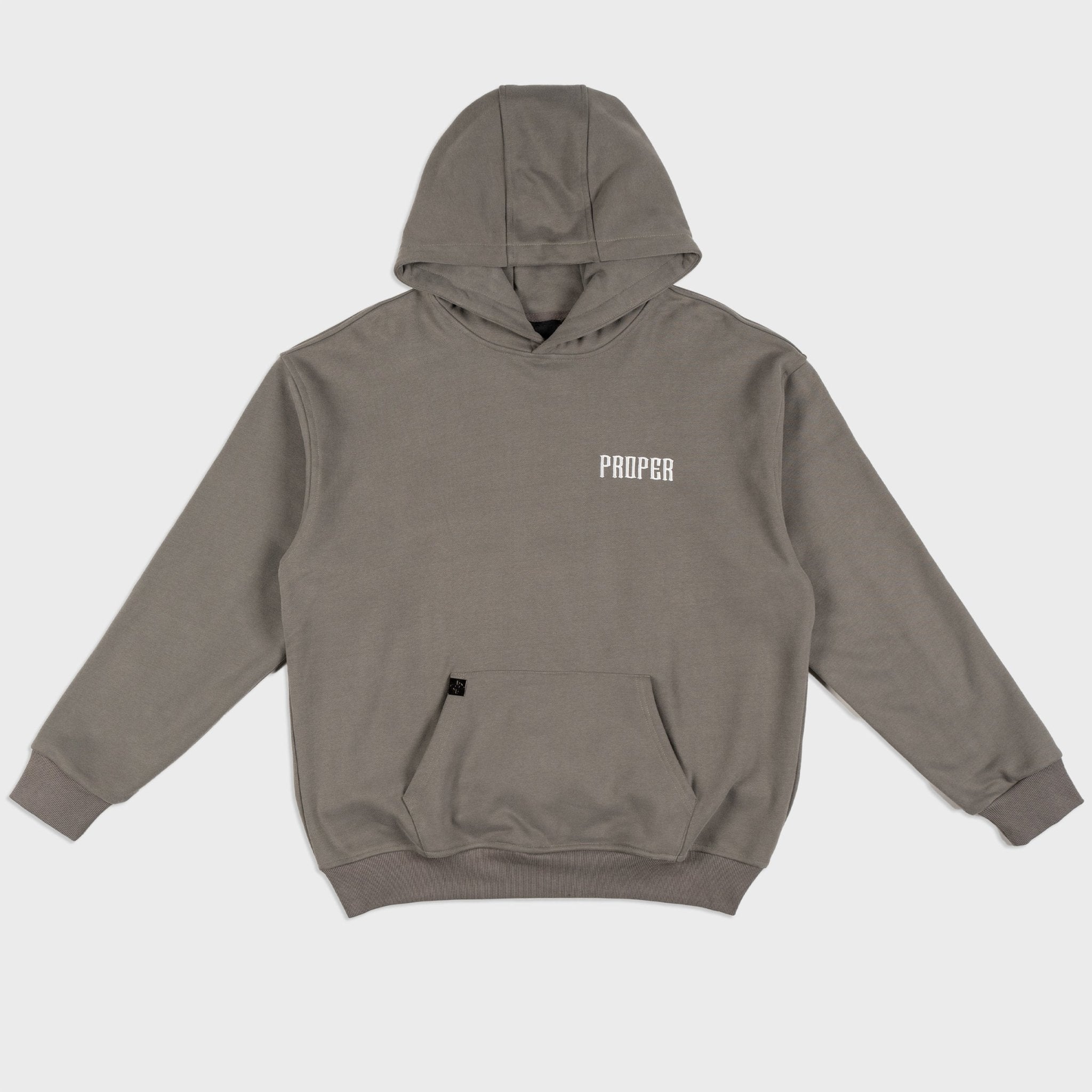 PROPER GENERAL HOODIE CHARCOAL/BLACK - Proper Streetwear
