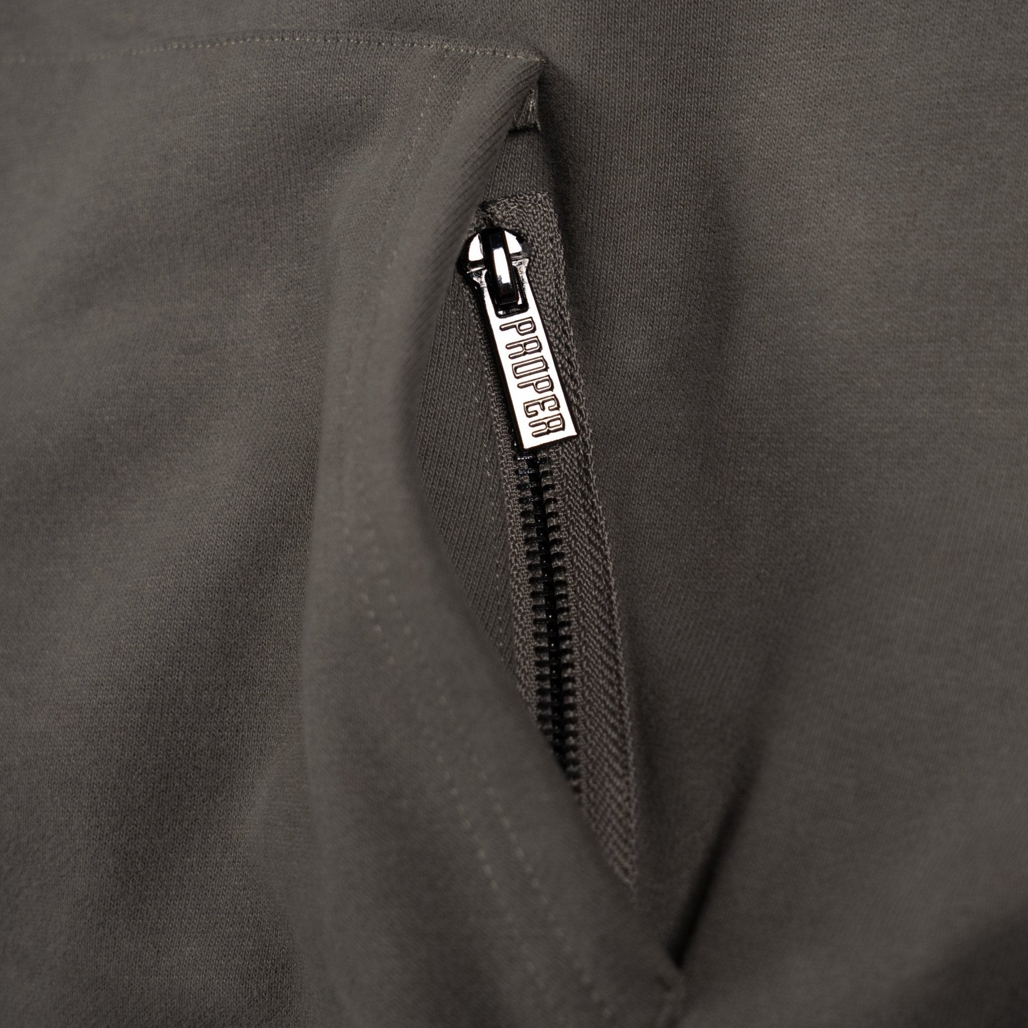 PROPER GENERAL HOODIE CHARCOAL/BLACK - Proper Streetwear