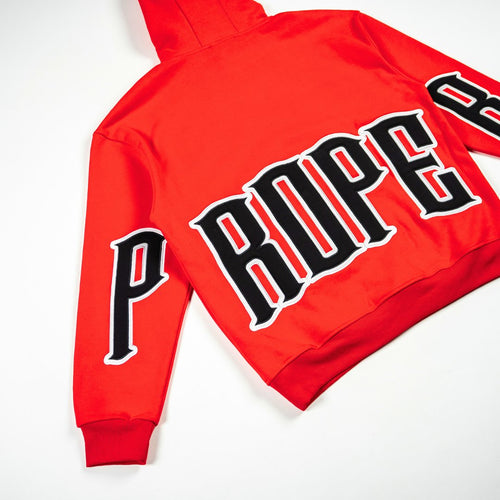 PROPER GENERAL HOODIE RED/BLACK - Proper Streetwear