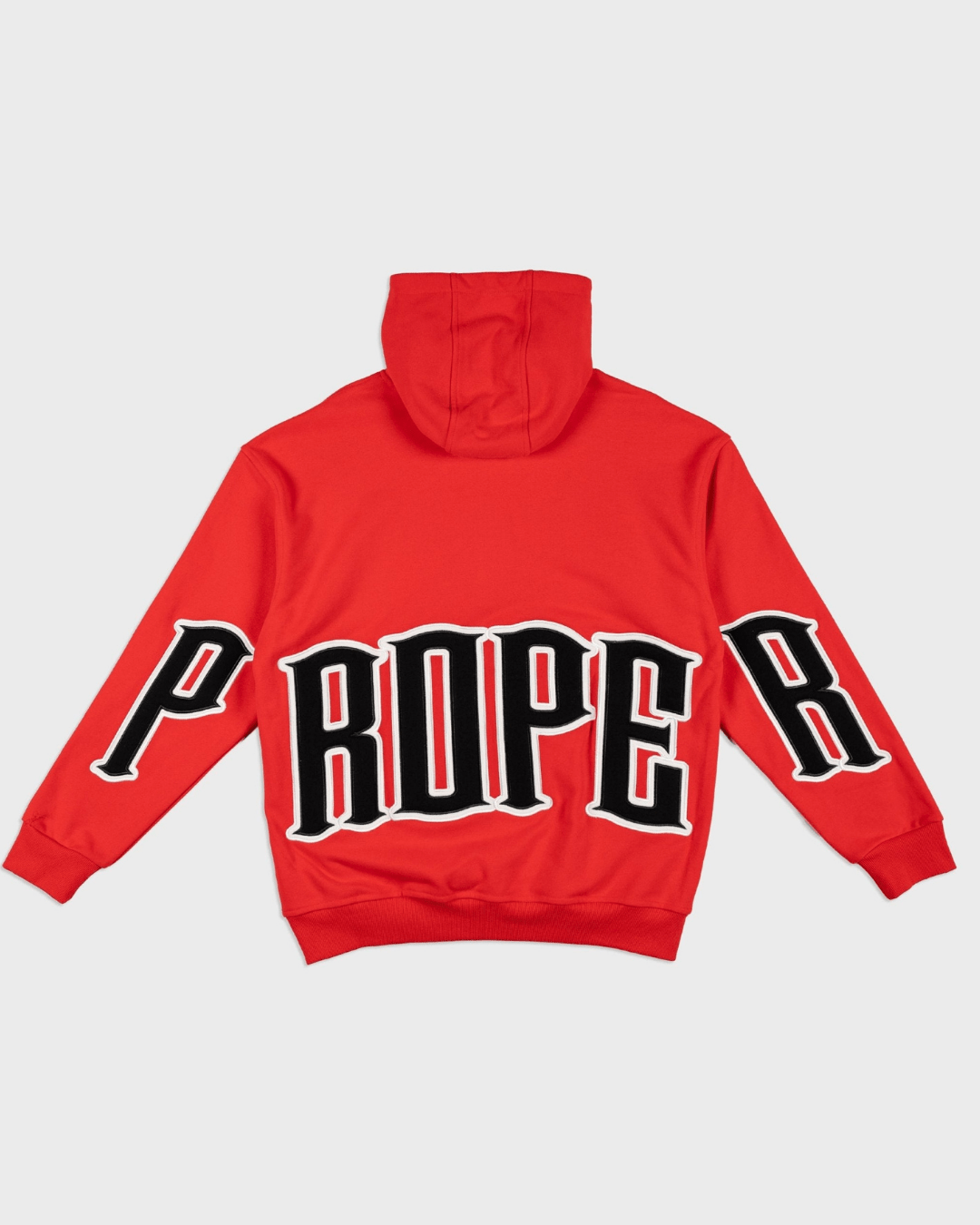 PROPER GENERAL HOODIE RED/BLACK - Proper Streetwear