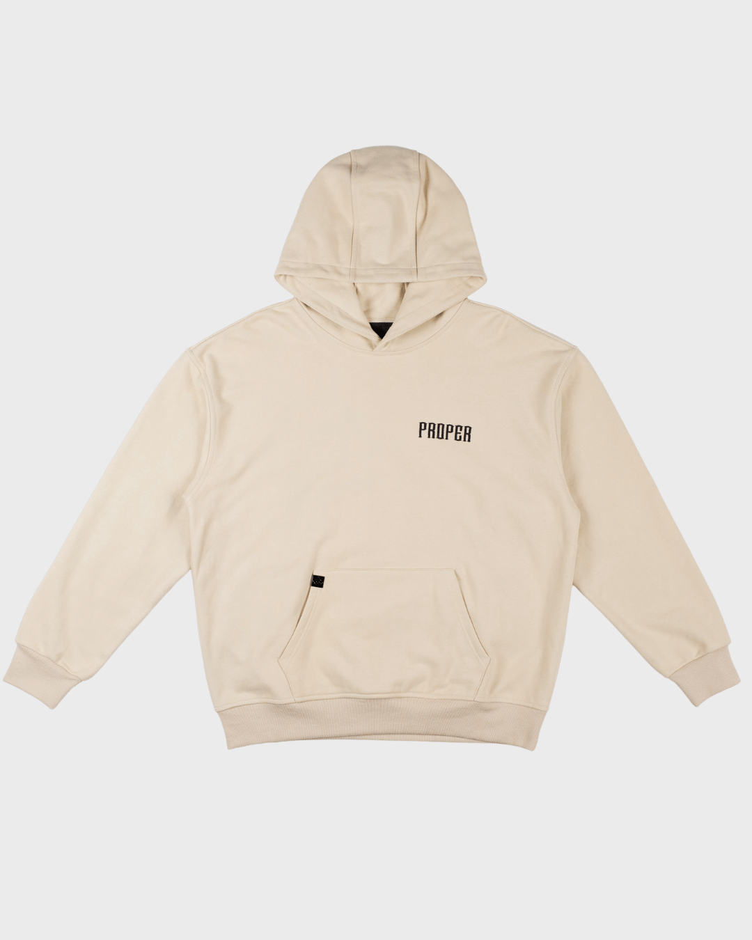 PROPER GENERAL HOODIE STONE/BLACK - Proper Streetwear