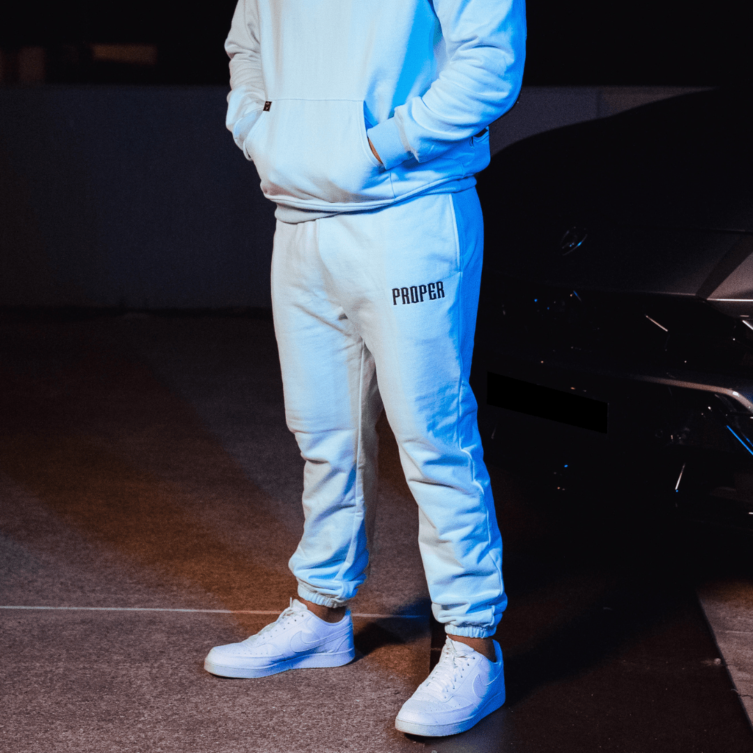 PROPER GENERAL TRACKPANTS ICY BLUE - Proper Streetwear