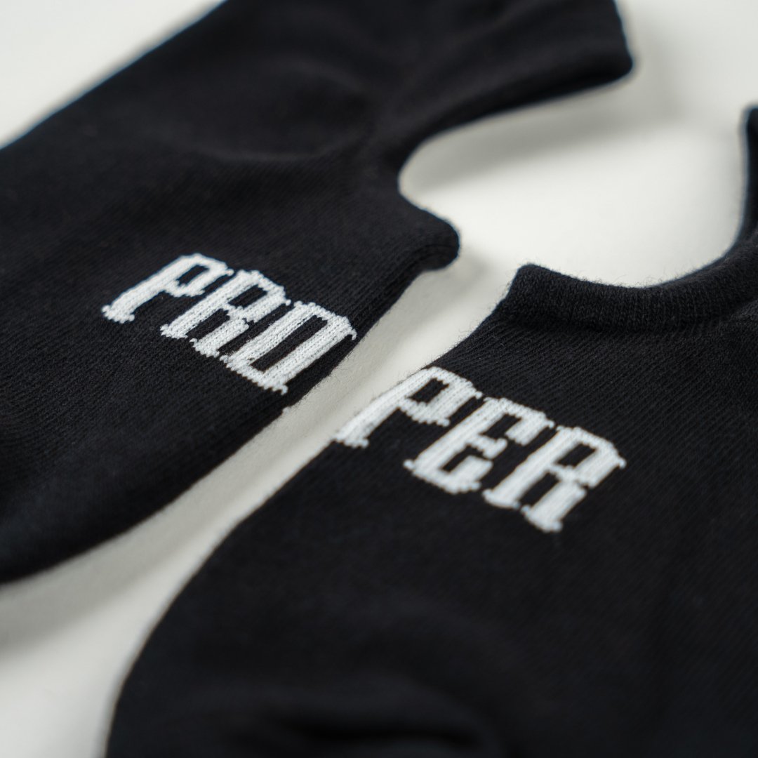 PROPER INVISIBLE SOCKS BLACK 3 PACK - Proper Streetwear