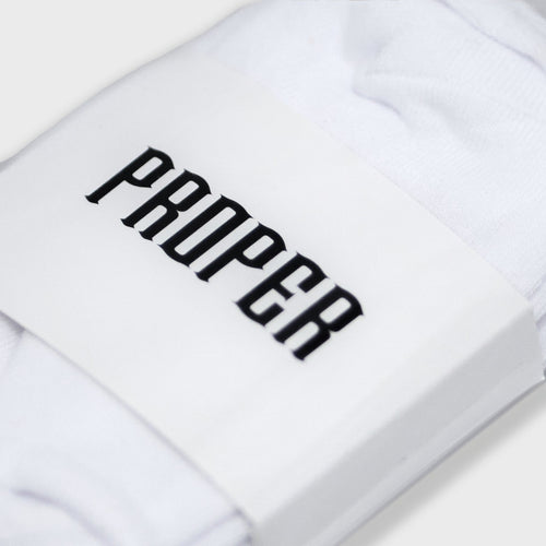 PROPER INVISIBLE SOCKS WHITE 3 PACK - Proper Streetwear