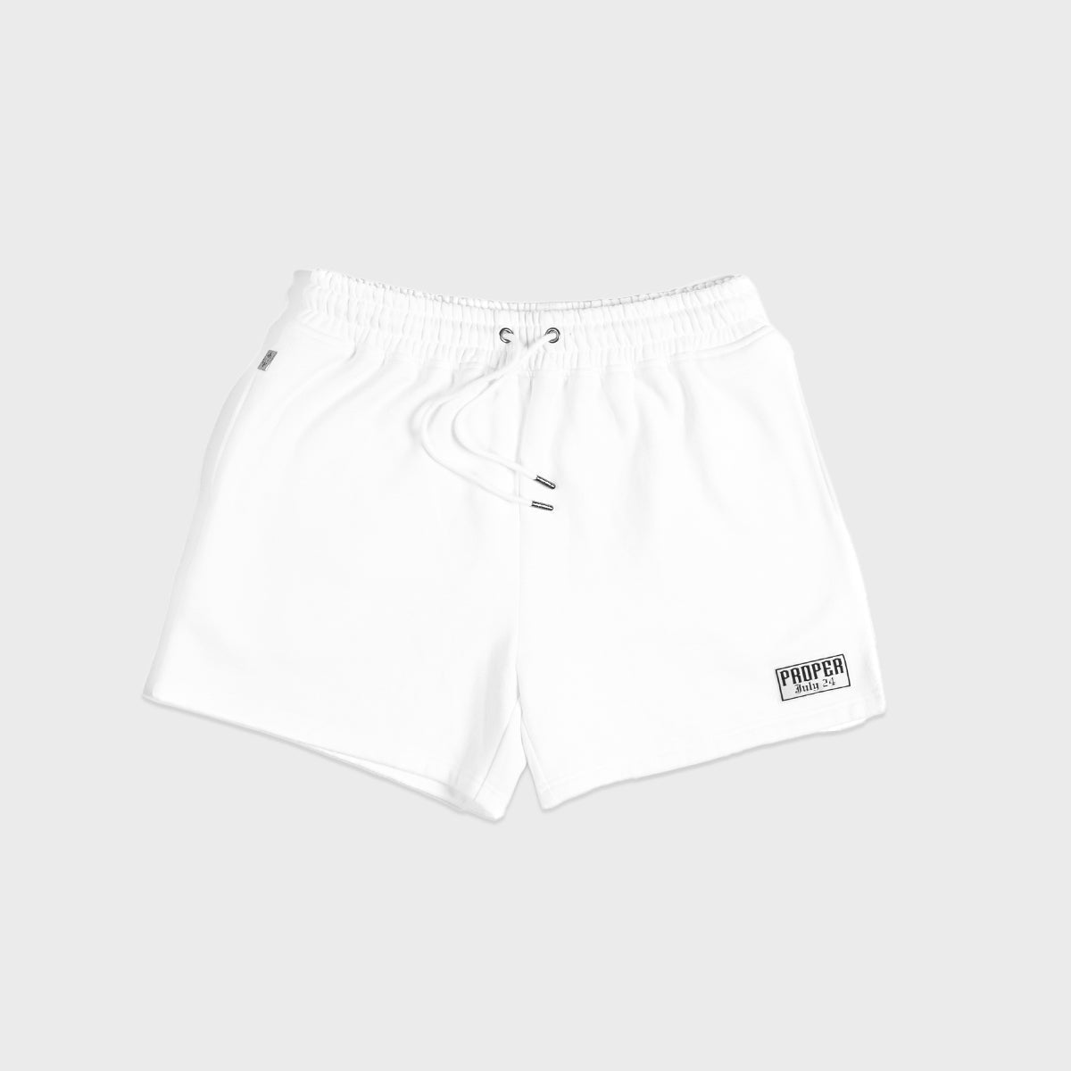 PROPER JULY 24 SHORTS WHITE - Proper Streetwear