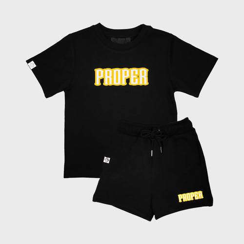 PROPER KIDS OG SET BLACK/YELLOW - Proper Streetwear