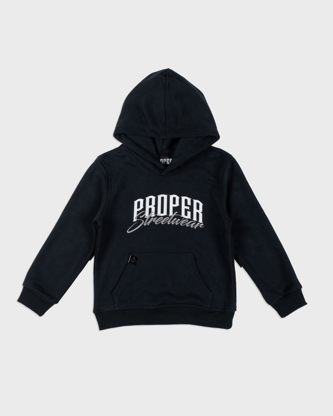 PROPER KIDS SIGNATURE HOODIE SET BLACK/GREY - Proper Streetwear