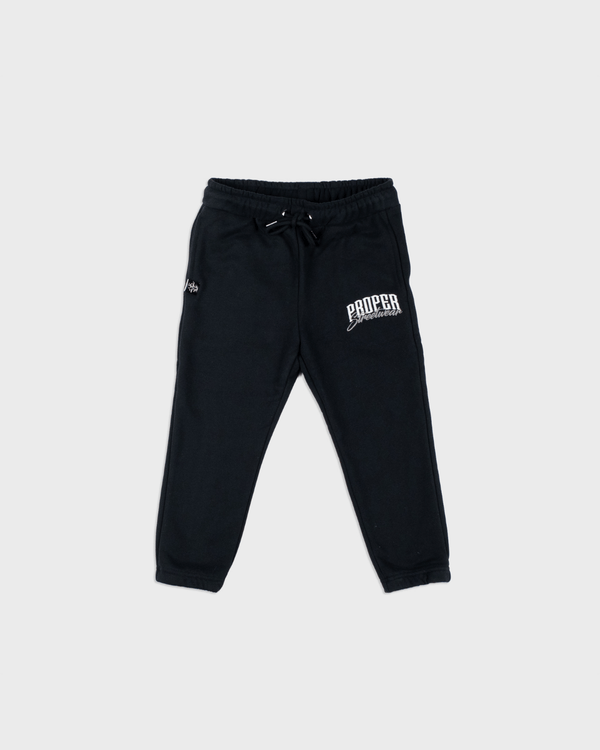 PROPER KIDS SIGNATURE HOODIE SET BLACK/GREY - Proper Streetwear